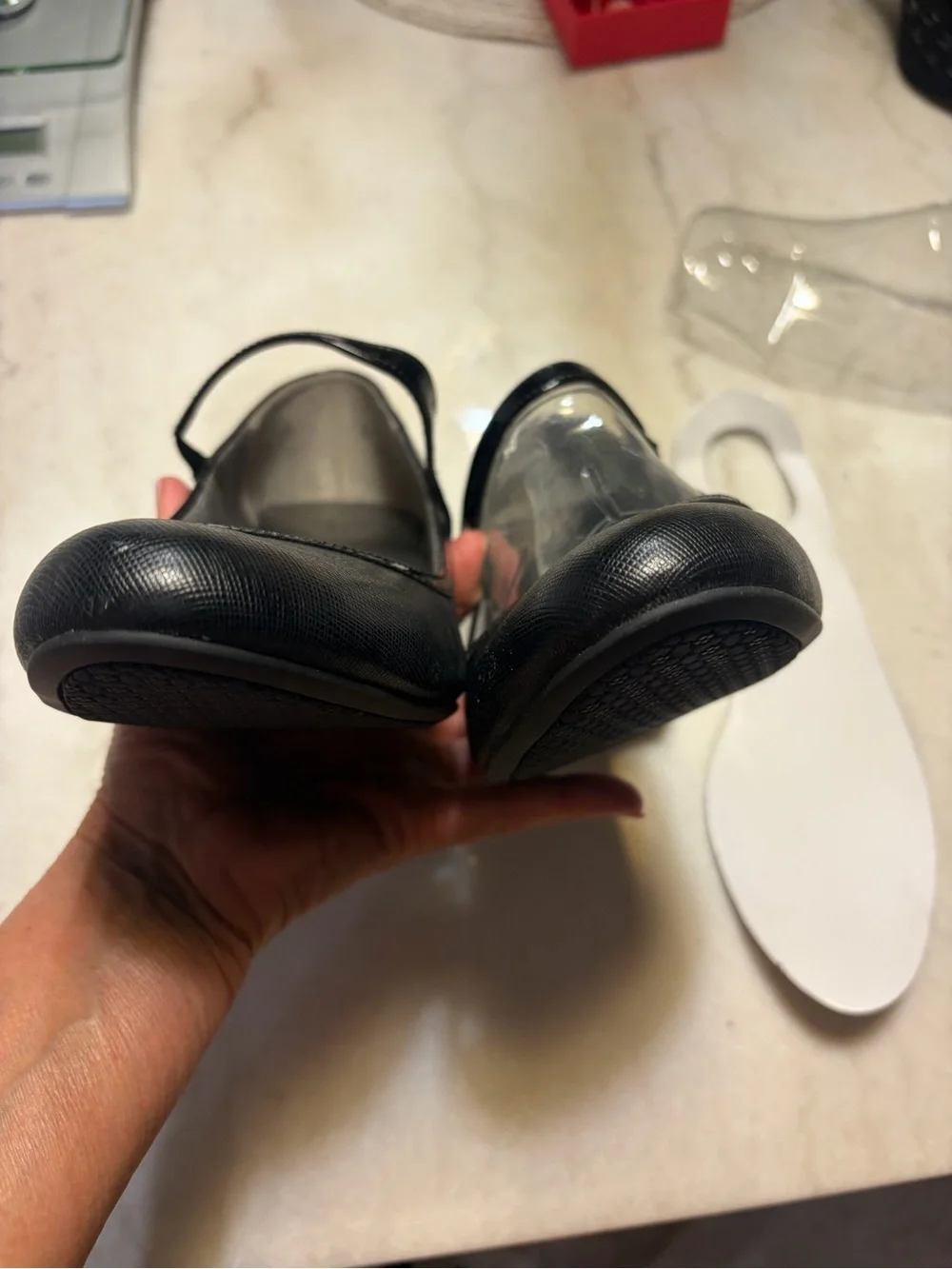 Life Stride Black Mary Jane Heel Pumps